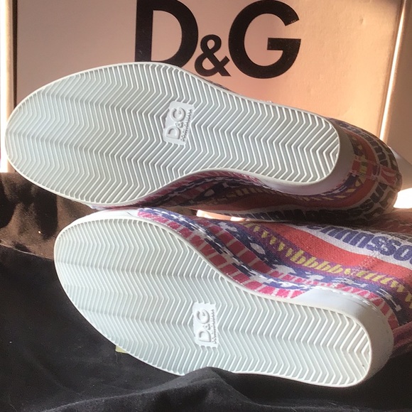 Dolce & Gabbana boots printed sneakers 37.5 D&G - Picture 6 of 8